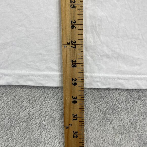 Vans Off The Wall T Shirt Mens XL White Cotton Slim Fit Graphic Barcelona 1966 - Picture 9 of 10